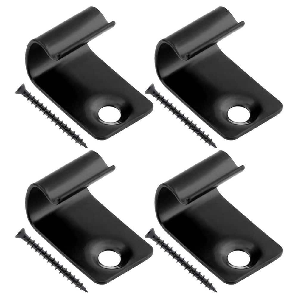 Afoxsos Stainless Steel Black Hidden Fasteners and Deck Starter Clips with Screws Set (100-Pack) (1)