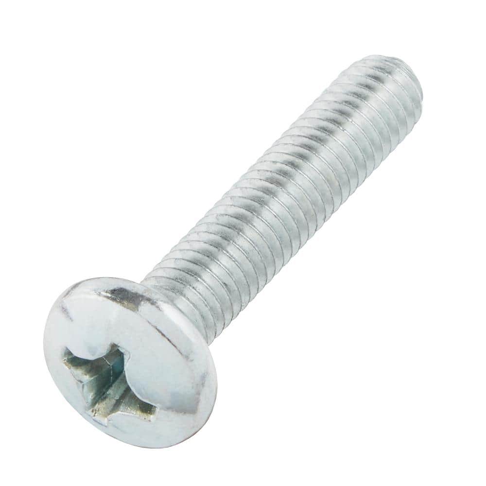 Everbilt M6-1.0 x 30mm Zinc Pan Head Phillips Drive Machine Screw 2-Pieces (1)