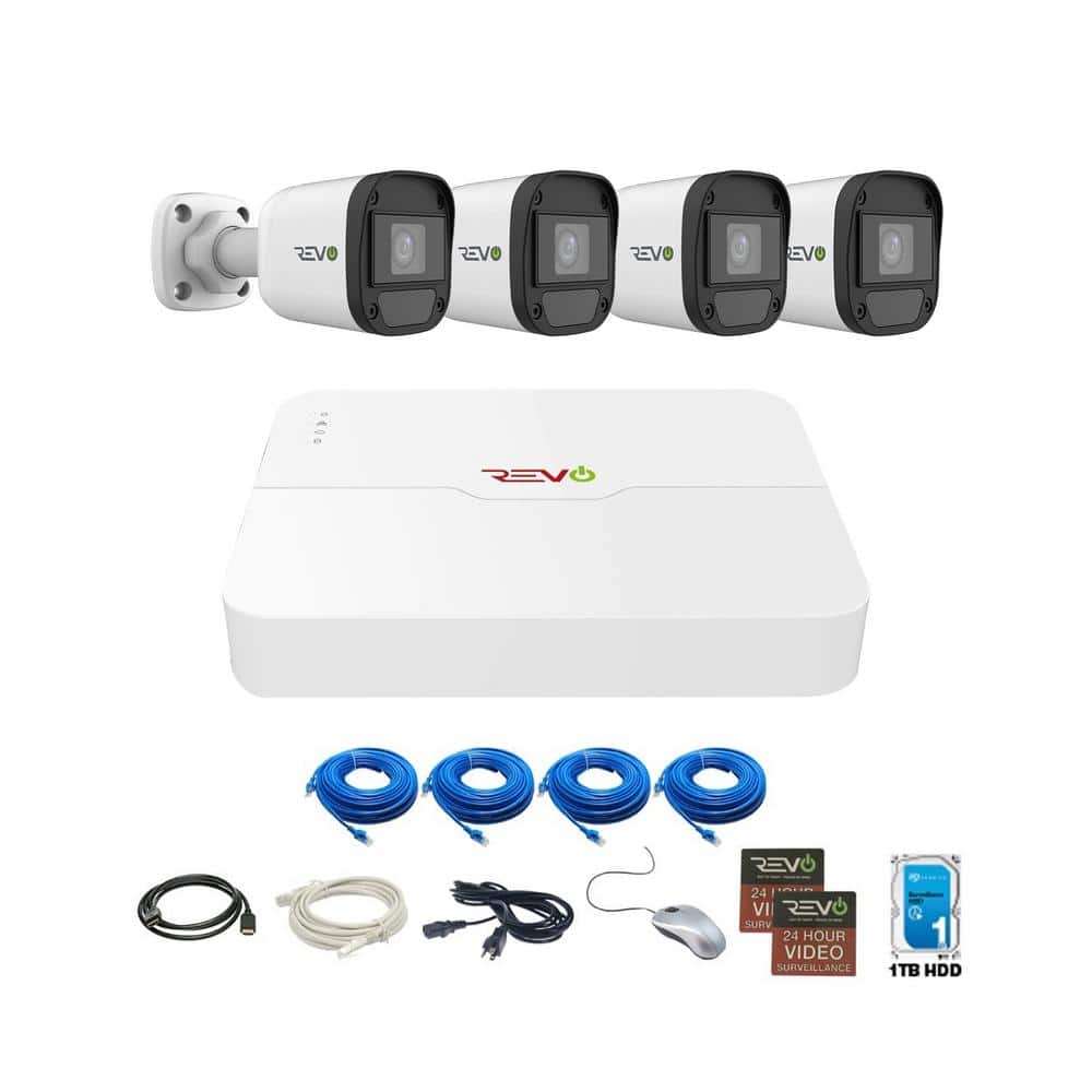 Revo Ultra HD Audio Capable 4-Channel 1TB NVR Surveillance System with 5 MP Indoor/Outdoor 4 Cameras (3)