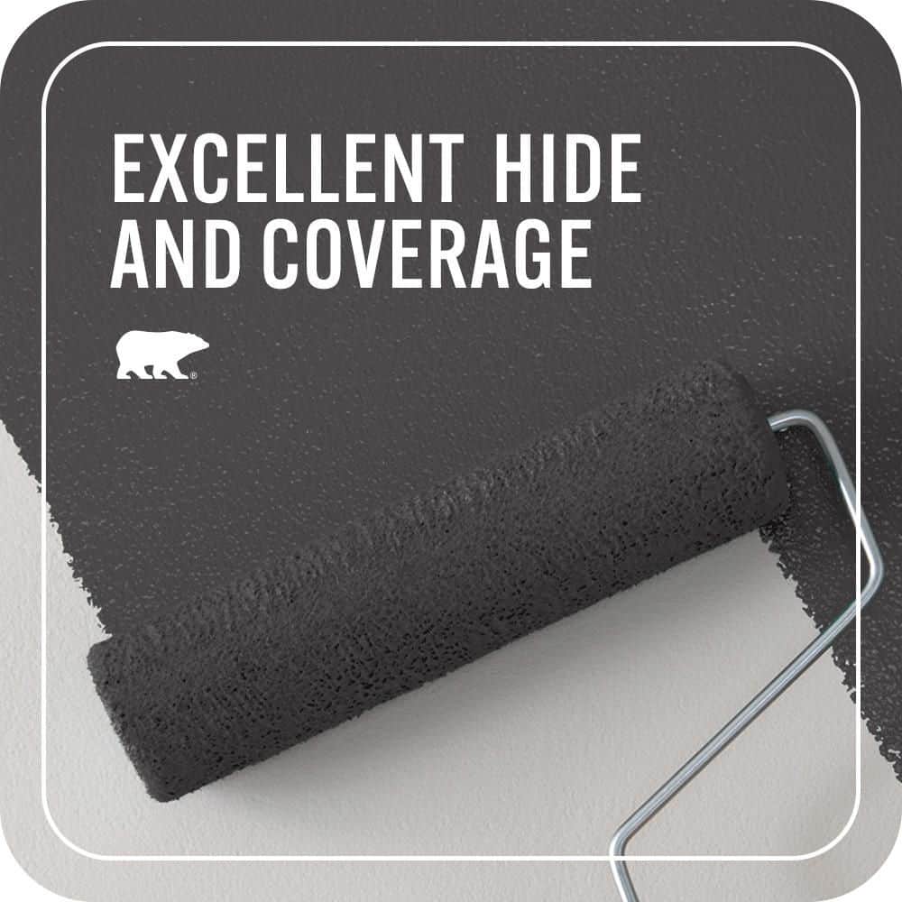 BEHR PREMIUM PLUS #N530-7 Private Black Flat EcoMix Plant-Based & Primer (2)