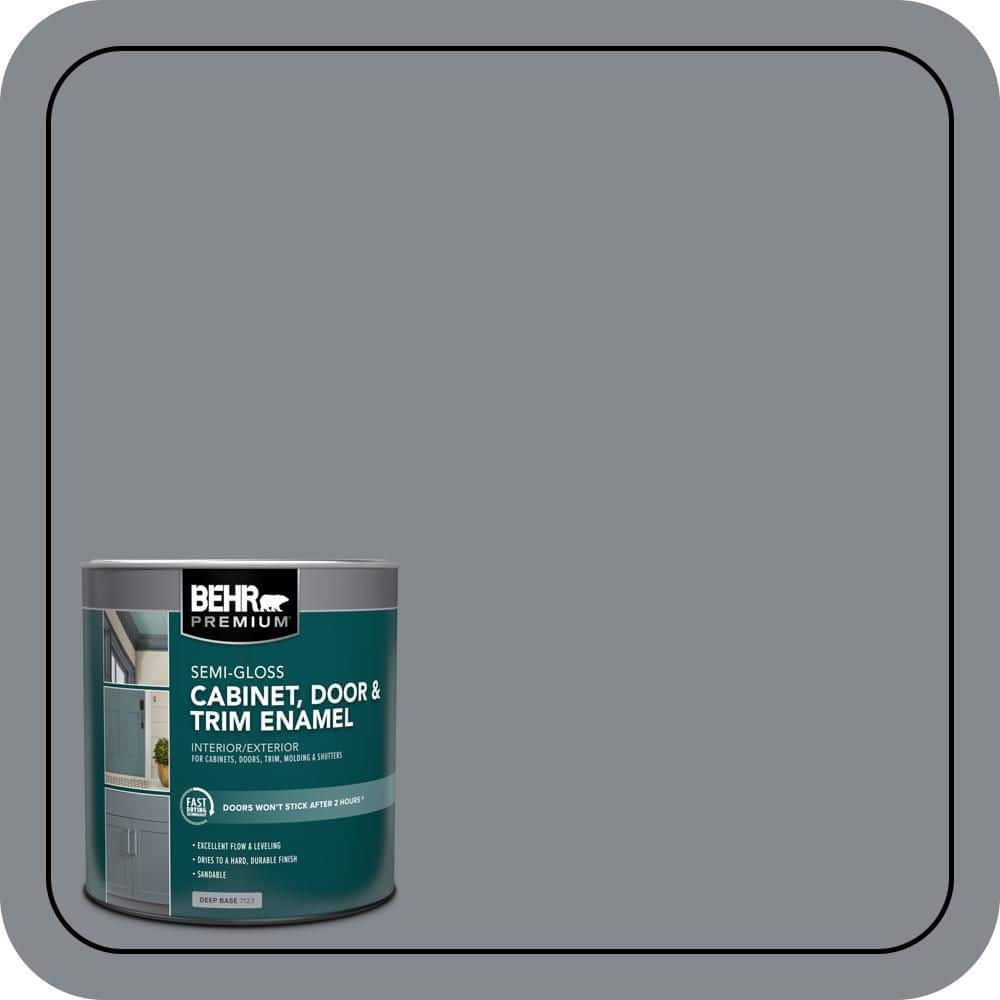 BEHR PREMIUM 1 qt. #PPU26-21 Overcast Semi-Gloss Enamel Interior/Exterior Cabinet, Door & Trim Paint