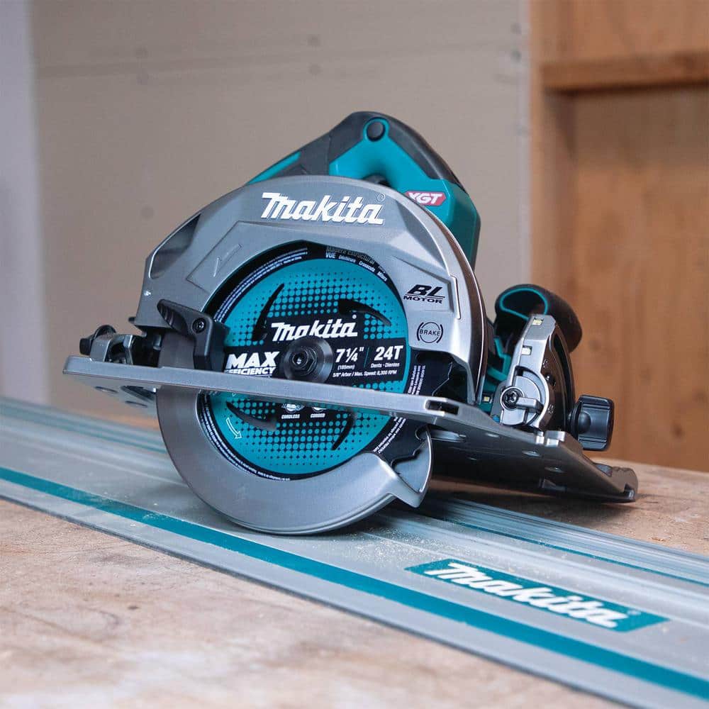 Makita 40V Max XGT Brushless Cordless . Circular Saw with Guide Rail Compatible Base, AWS Capable (4)