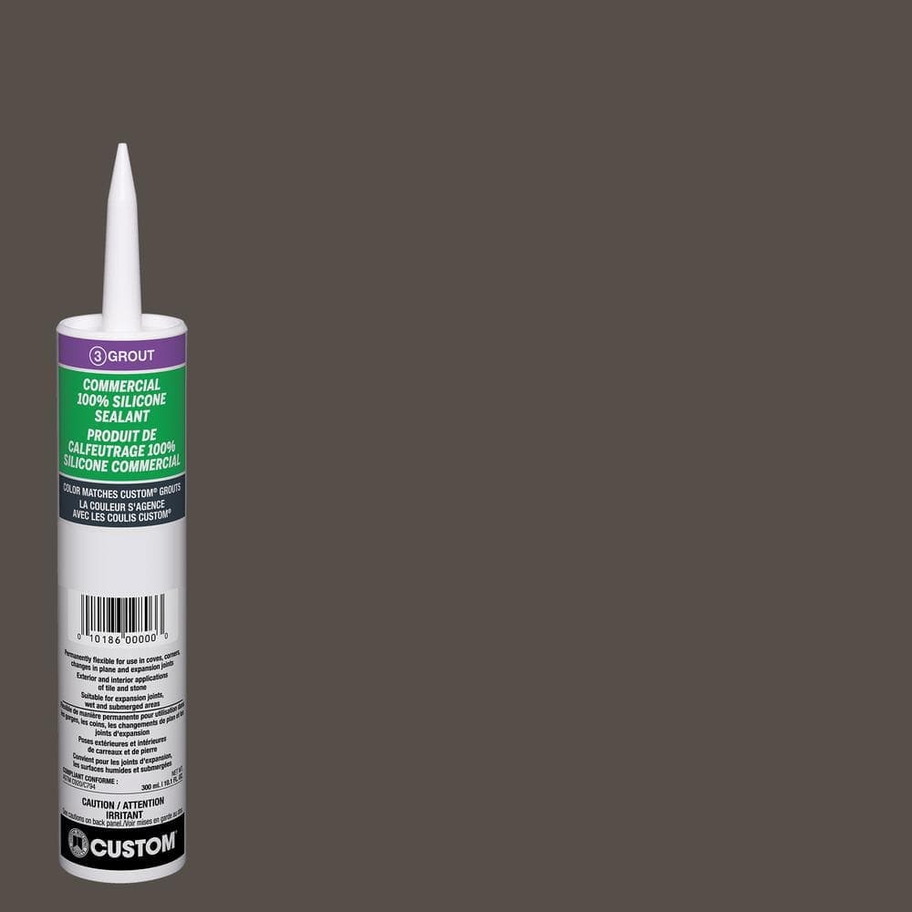 Custom Building Products Commercial #540 Truffle 10.1 oz. Silicone Caulk (2)
