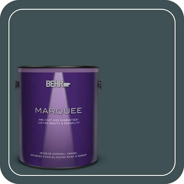 BEHR MARQUEE 1 gal. #S440-7 Thermal One-Coat Hide Eggshell Enamel Interior Paint & Primer (2)