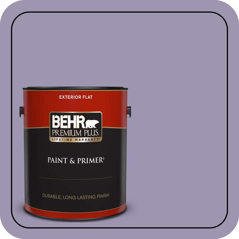 BEHR PREMIUM PLUS 1 gal. #S570-4 Night Music Flat Exterior Paint & Primer