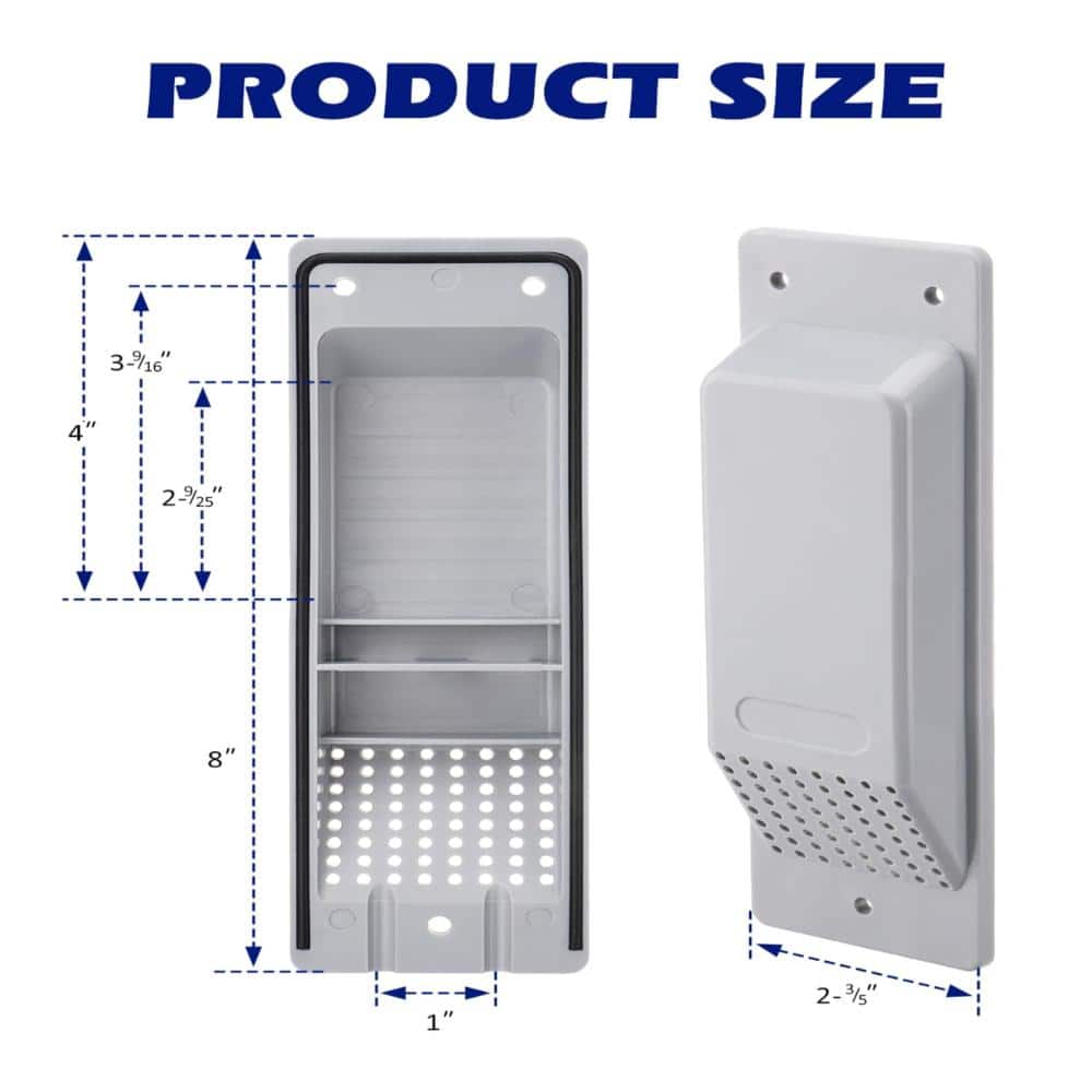 Unbranded Shipping Container Vent Cross Flow Ventilation Reduce Heat and Humidity for Cargo Containers 8 Pack (3)