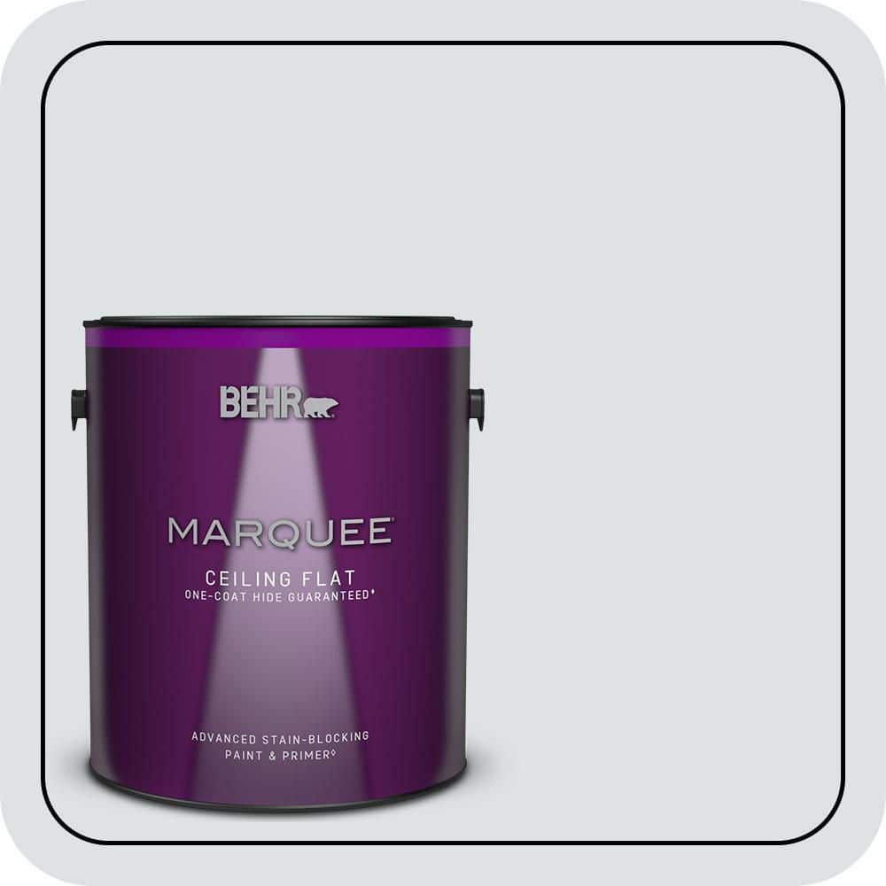 BEHR MARQUEE 1 gal. #MQ3-27 Etched Glass One-Coat Hide Ceiling Flat Interior Paint & Primer