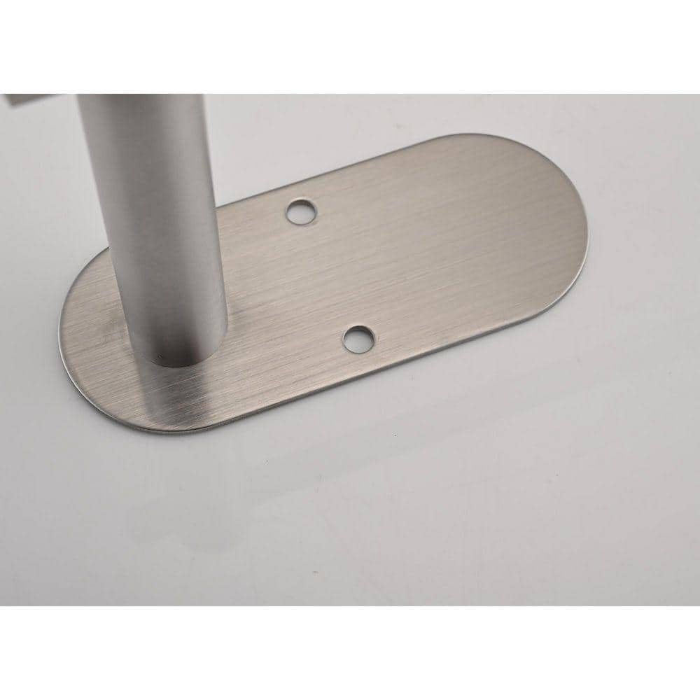 Flynama Self-Adhesive or Drilling Paper Towel Holder, Stainless Steel Wall-Mounted Paper Towel Holder in Brushed Nickel (3)