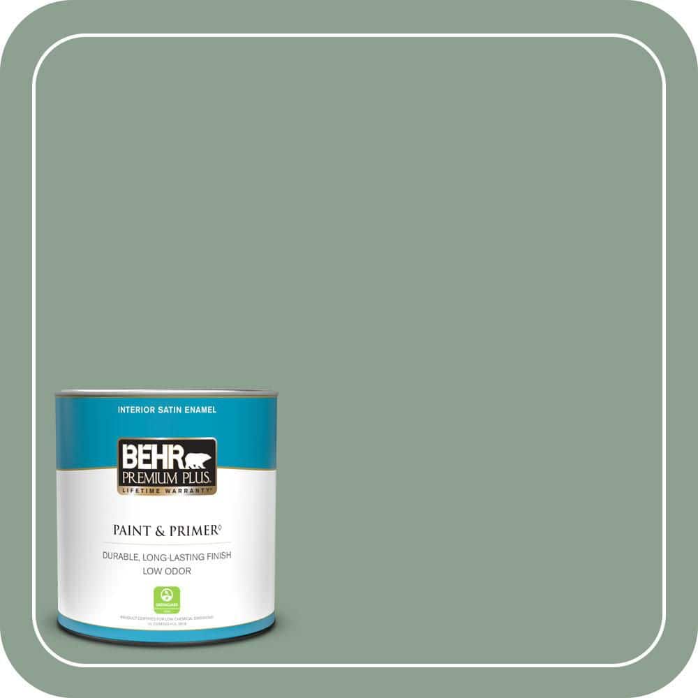 BEHR PREMIUM PLUS #ECC-52-3 Hillside View Flat Low Odor & Primer (1)