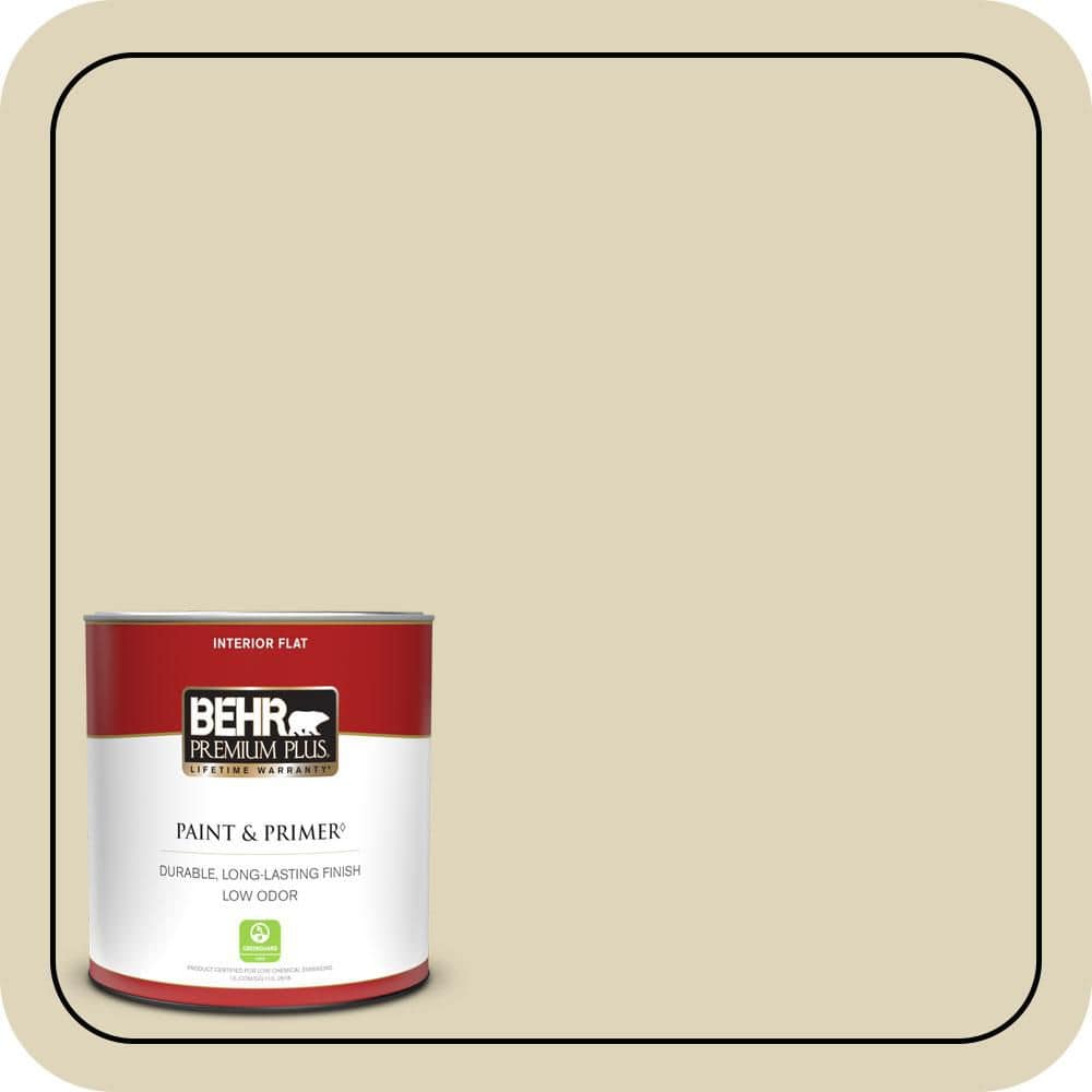 BEHR PREMIUM PLUS #S330-2 Caraway Seeds Flat Interior/Exterior Paint & Primer Color Sample