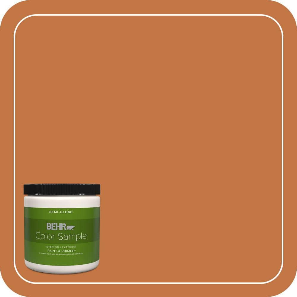 BEHR PREMIUM PLUS #PPU3-02 Marmalade Glaze Interior/Exterior Paint & Primer Color Sample (1)