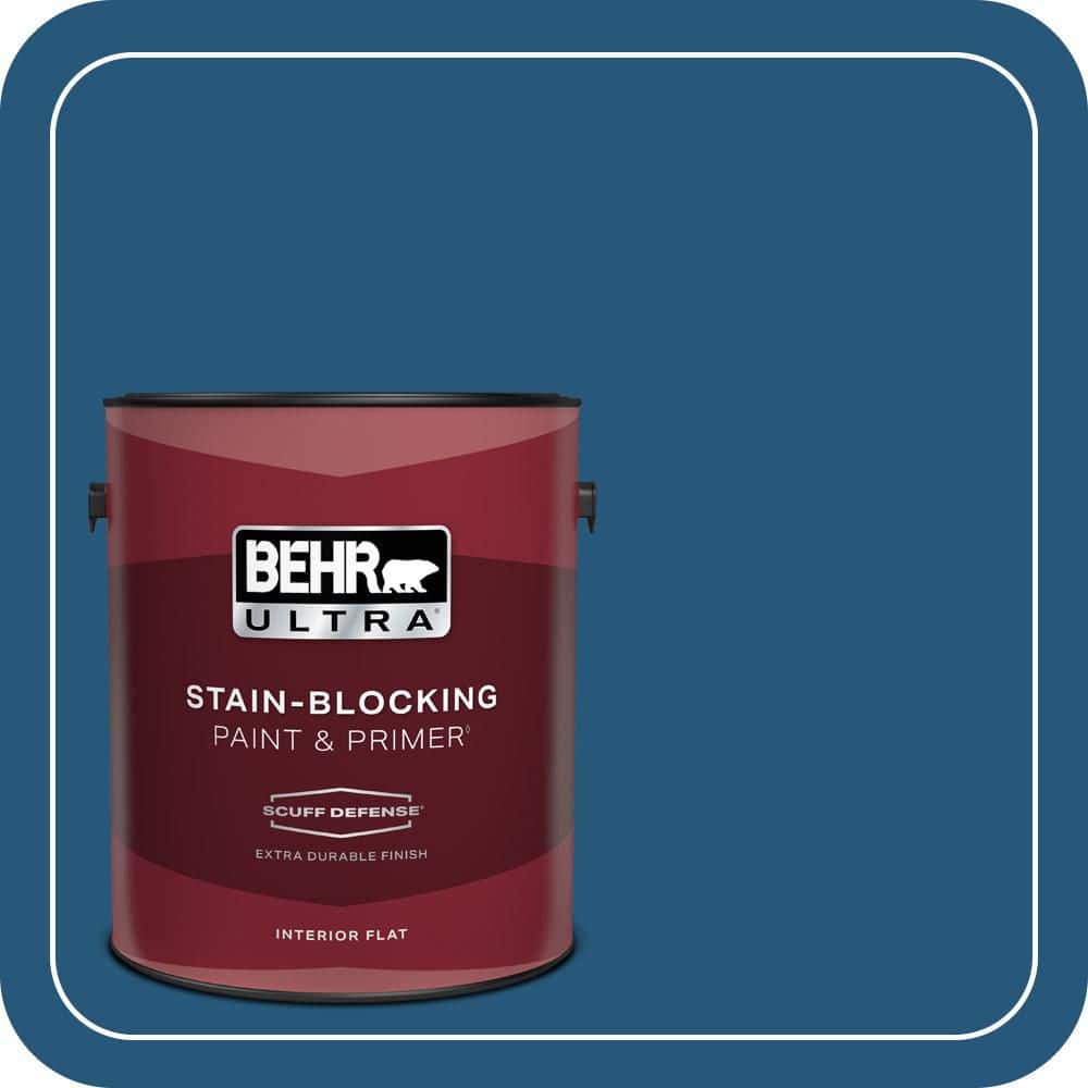 BEHR ULTRA 1 gal. #S-H-560 Royal Breeze Extra Durable Flat Interior Paint & Primer (1)