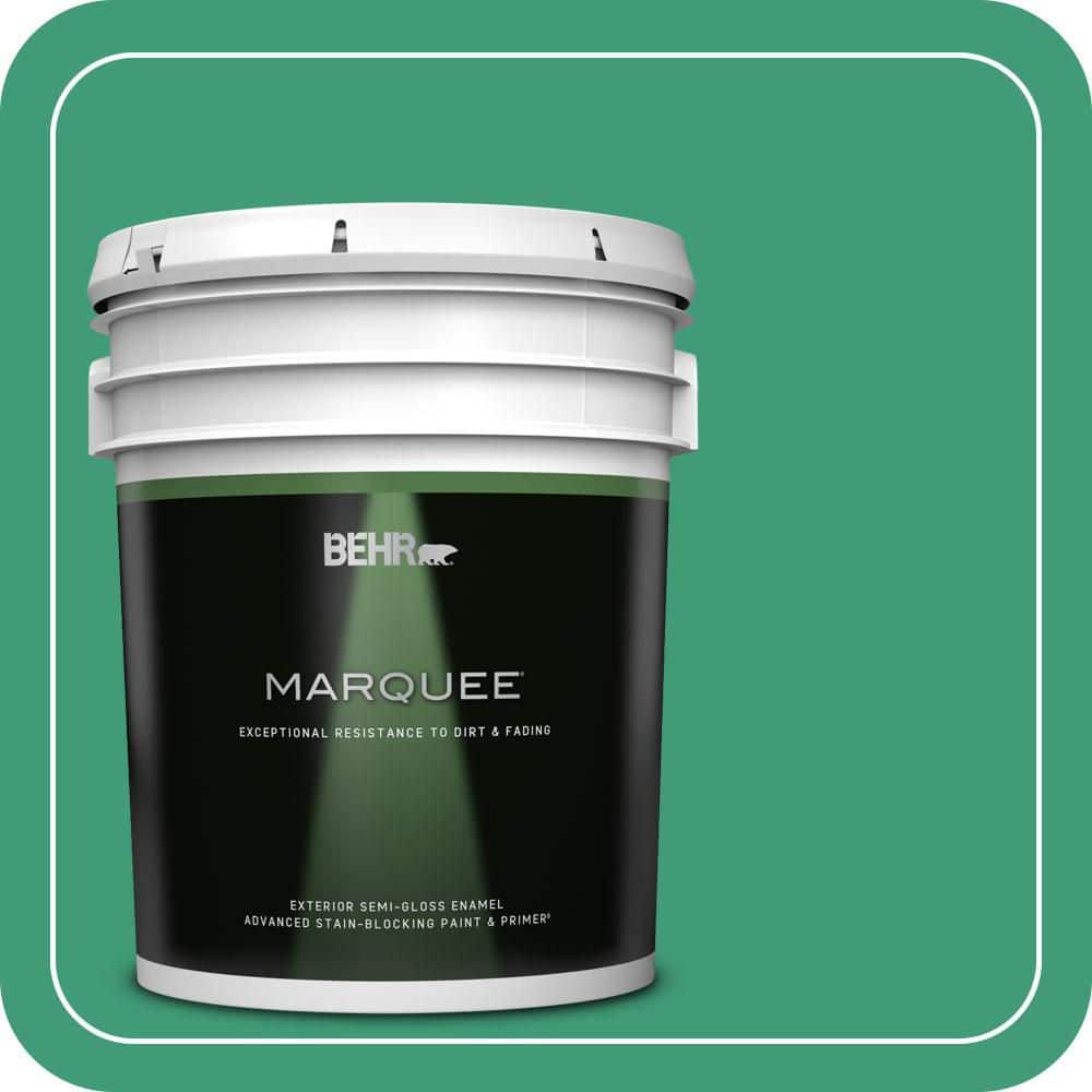 BEHR MARQUEE 5 gal. #MQ6-42 Dancing Jewel Semi-Gloss Enamel Exterior Paint & Primer