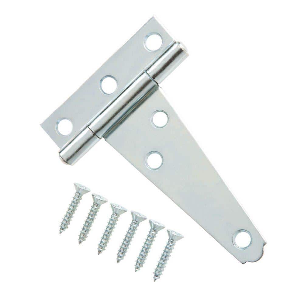 Everbilt (2-Pack) 3 in. Zinc-Plated Tee Hinge (4)