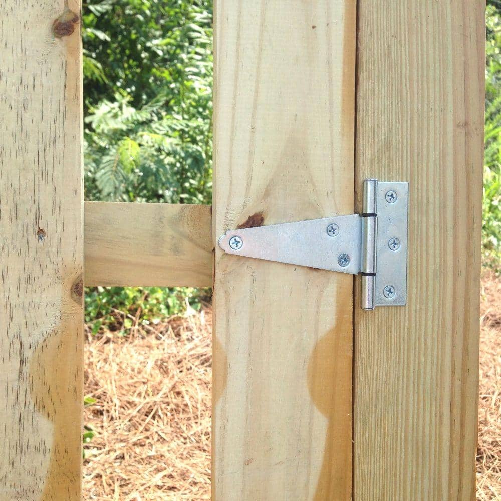 Everbilt 3-3/20 in. Standard Zinc-Plated Heavy-Duty Tee Hinge (2)