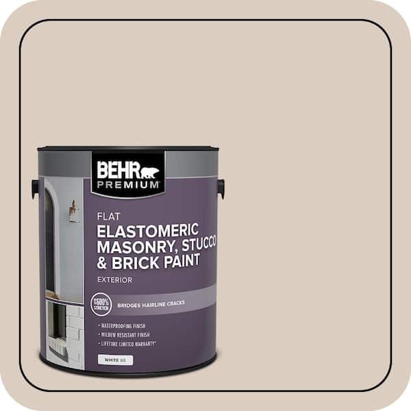 BEHR PREMIUM 1 gal. #MS-13 Aspen Elastomeric Masonry, Stucco and Brick Exterior Paint (2)