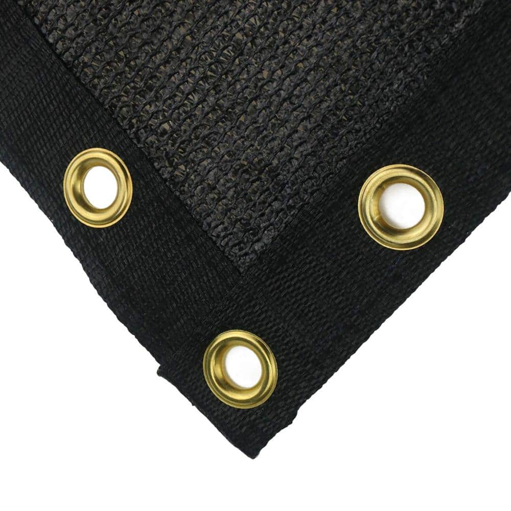 Unbranded 4 ft. x 50 ft. Privacy Fence Screen Heavy Duty Mesh Shade Cover Black 1 Piece (3)