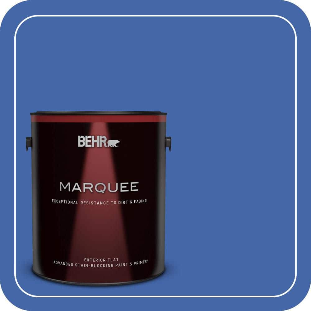 BEHR MARQUEE 1 gal. #P530-6 Indigo Batik Flat Exterior Paint & Primer (1)