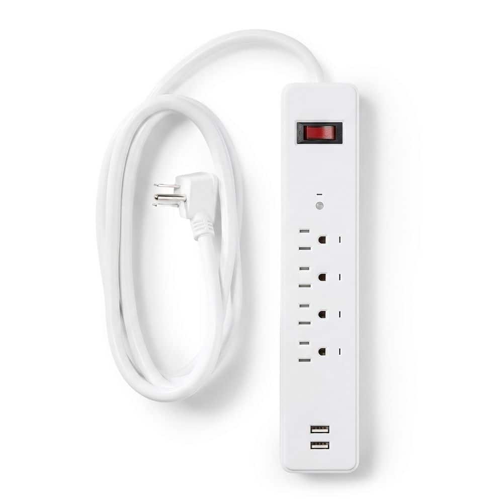 Maxlite Smart Power Strip 6-Outlet USB Surge Protector Wi-Fi Remote and Voice Control Black