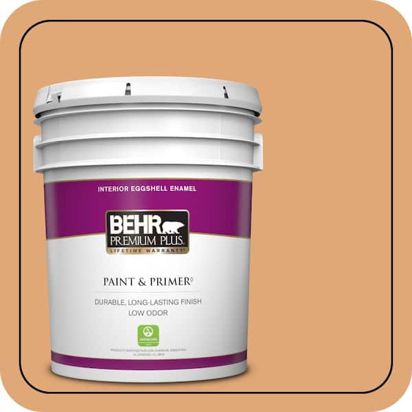 BEHR PREMIUM PLUS #280D-4 Caramel Sundae Enamel Interior/Exterior Paint & Primer Color Sample (2)