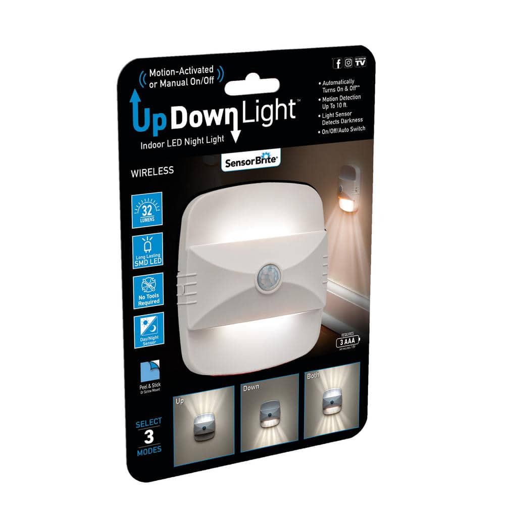 Sensor Brite LED Indoor Up Down Night Light Bulb (4)