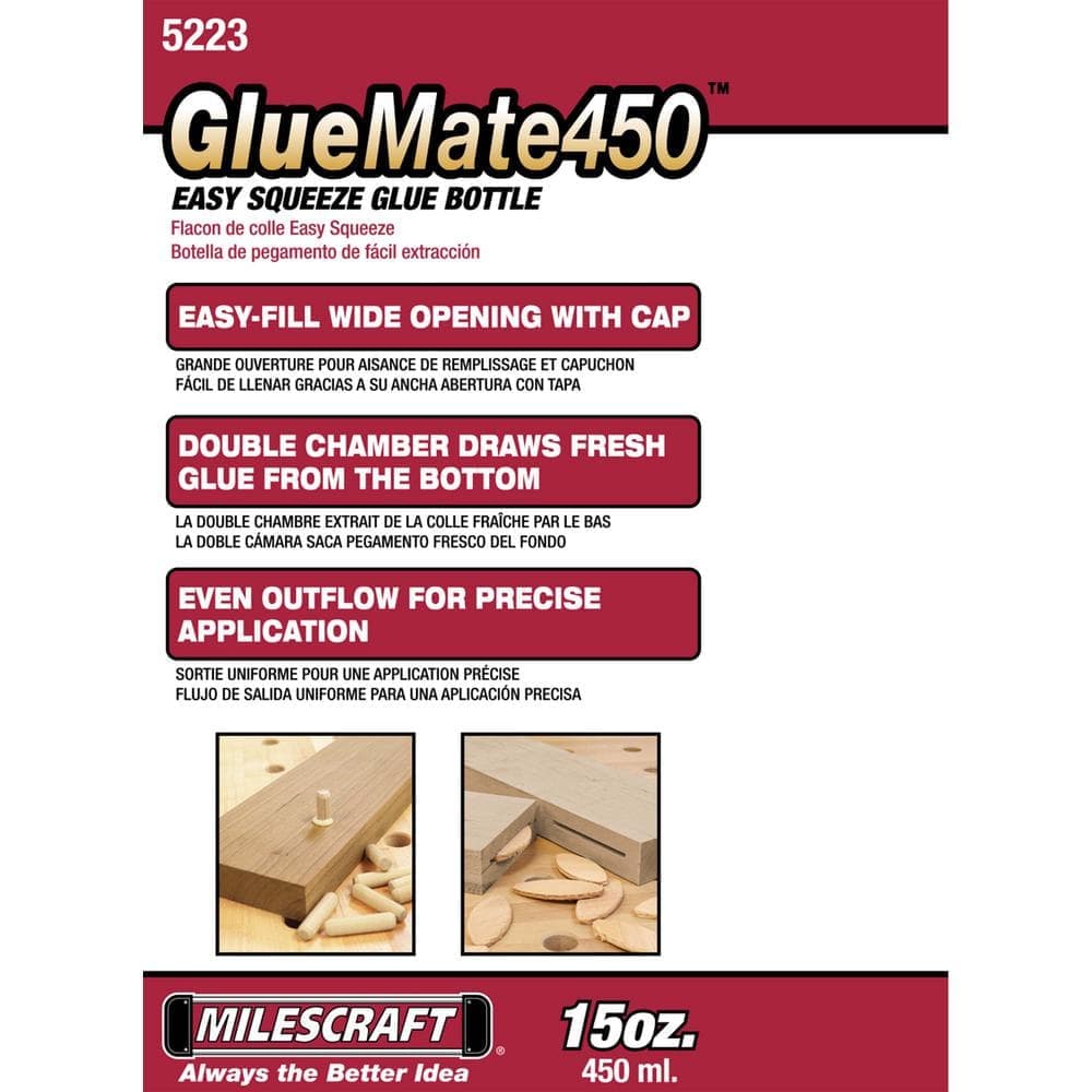 Milescraft GlueMate450 - 15 Oz. Wood Glue Bottle (3)