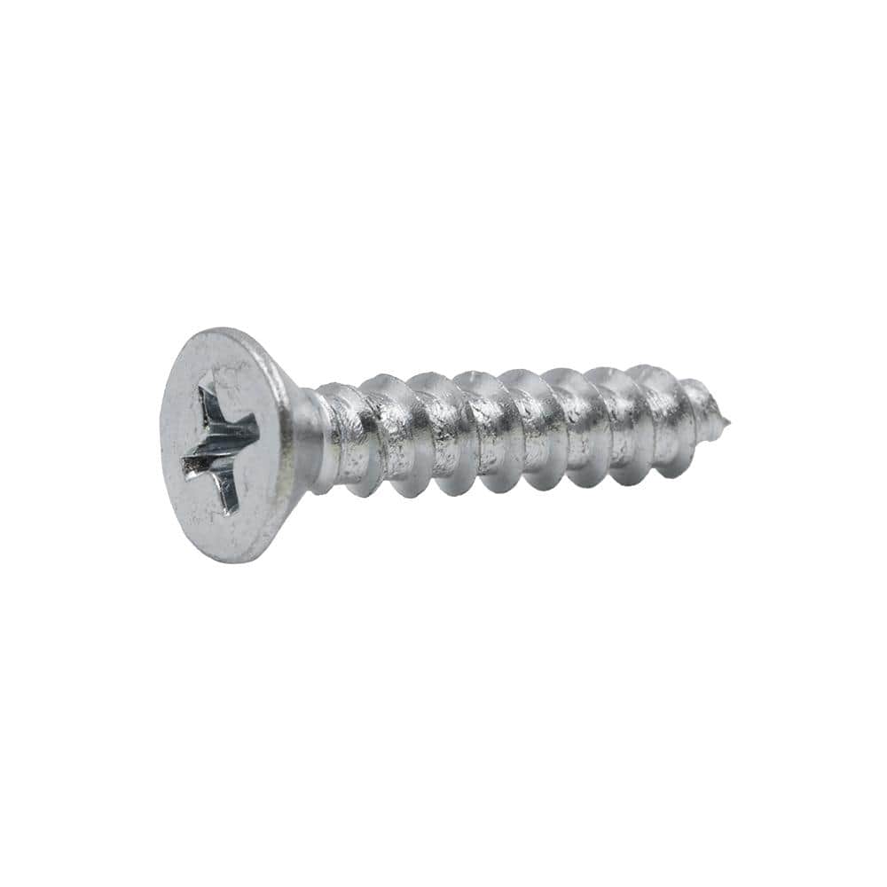 Everbilt #10 x 1 in. Phillips Flat Head Zinc Plated Sheet Metal Screw (50-Pack) (2)