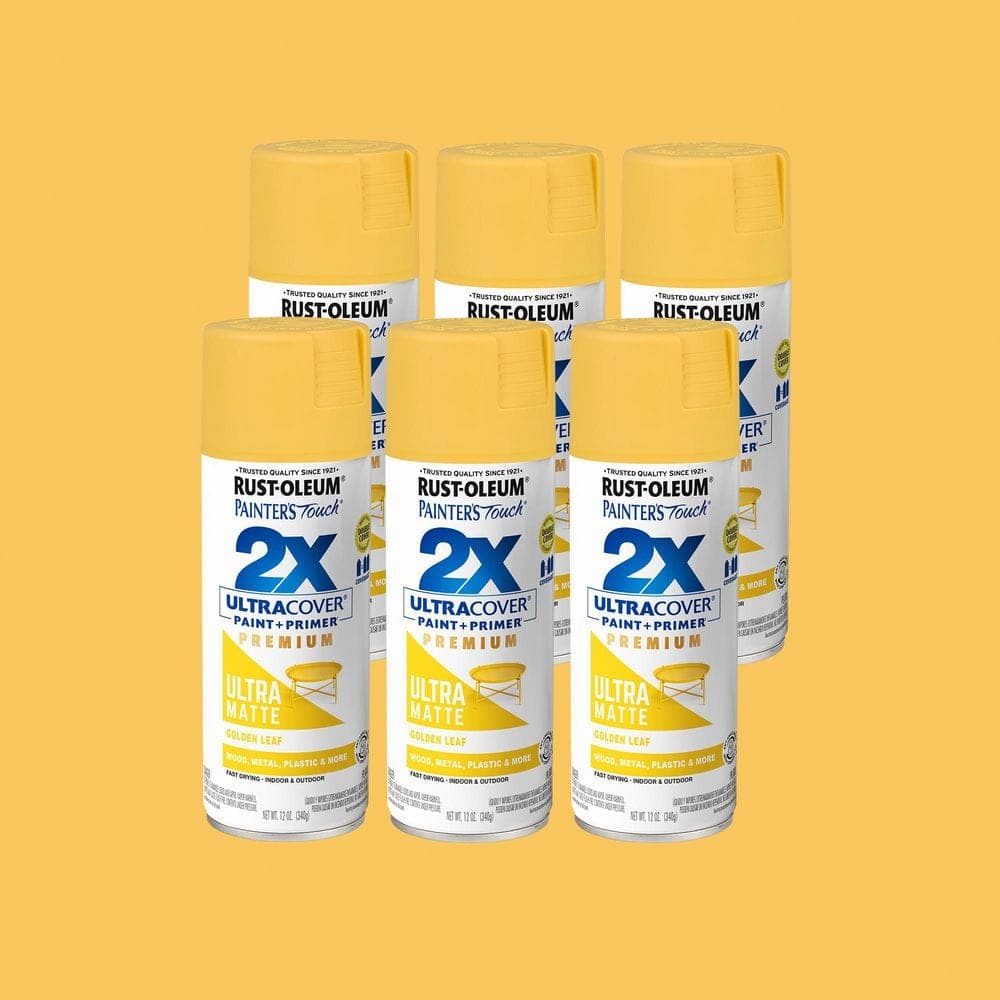 Rust-Oleum Painter's Touch 2X 12 oz. Matte Golden Leaf Ultra Cover General Purpose Spray Paint (Case of 6)