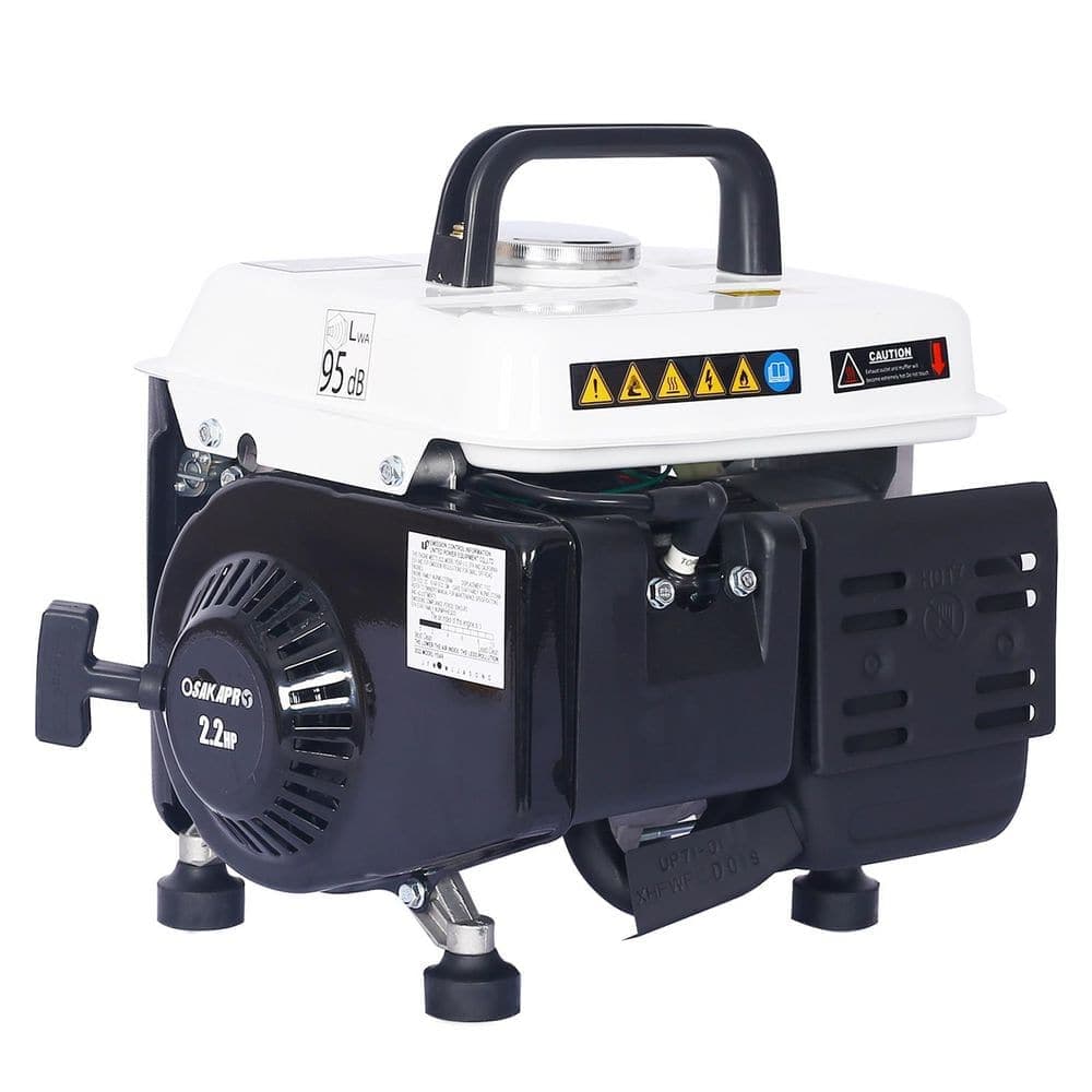 Tatayosi 800 Watt Starting Wattage Recoil Start Multifunctional Low Noise Gasoline Portable Generator (WhiteTop) (1)