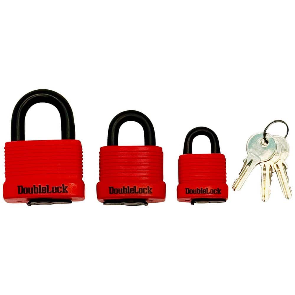 DoubleLock Osprey 50, 2.25 in. All-Weather Shrouded Keyed Padlock (Large) (3)