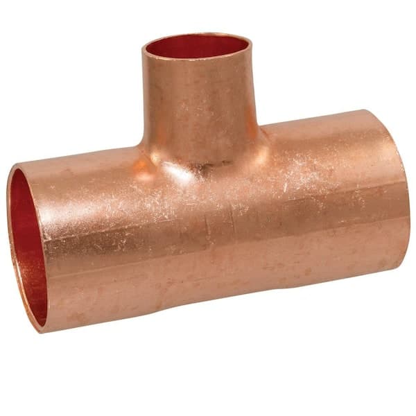 Everbilt 1-1/4 in. x 1-1/4 in. x 3/4 in. Copper Pressure All Cup Reducing Tee Fitting (2)