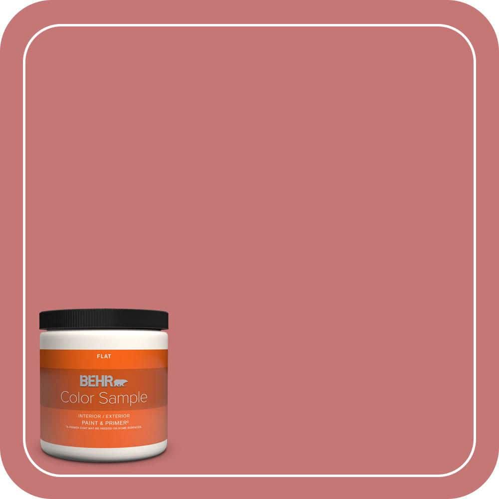 BEHR PREMIUM PLUS #150D-5 Deep Bloom Flat Interior/Exterior Paint & Primer Color Sample (1)