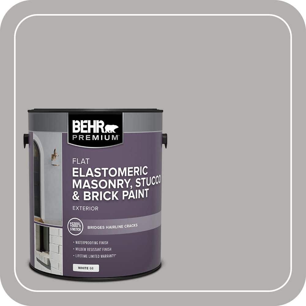 BEHR PREMIUM 1 gal. #BXC-25 Colonnade Gray Elastomeric Masonry, Stucco and Brick Exterior Paint (1)