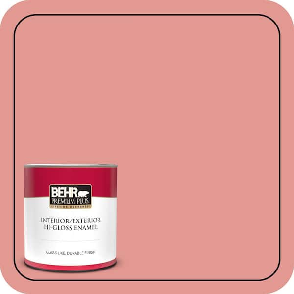 BEHR PREMIUM PLUS #160D-4 Strawberry Rose Enamel Low Odor & Primer (4)
