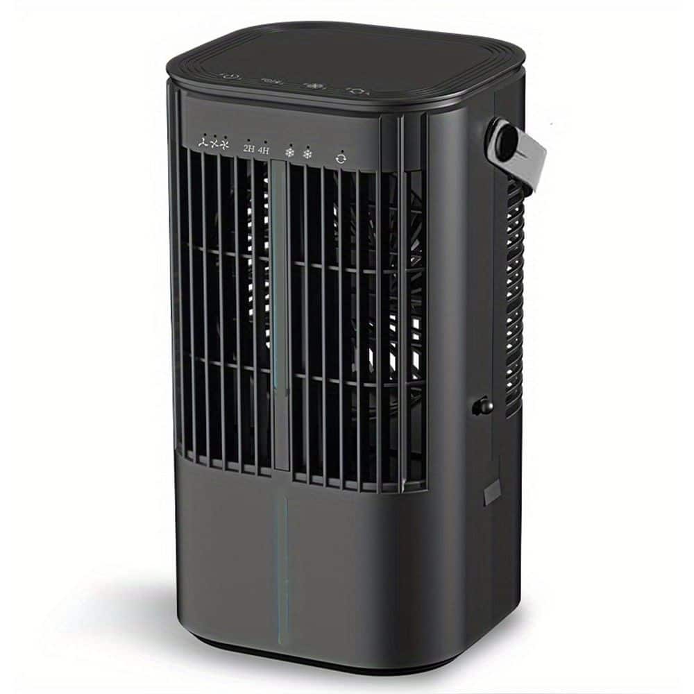 Adrinfly Portable Air Conditioner with 1000 ml Water Tank, 3 Speeds, 7 LED Lights Cools Small Areas (1)