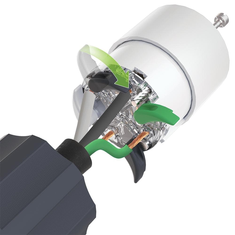 Leviton Black & White Lever Edge 30 Amp 125/250 Volt Locking Connector, NEMA L14-30R, 3P, 4W, Industrial Grade 2713E-BX (2)
