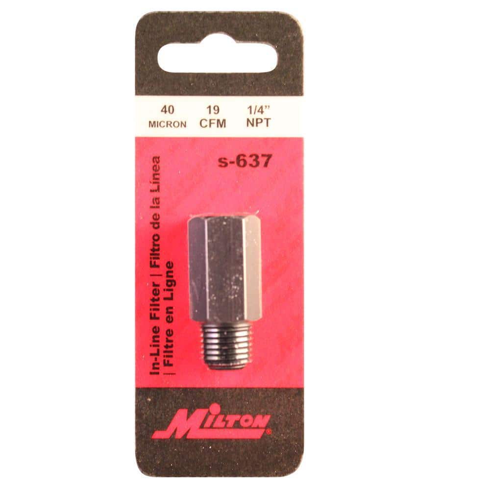 Milton Industries, Inc. 1/4 in. NPT in Line Filter (3)