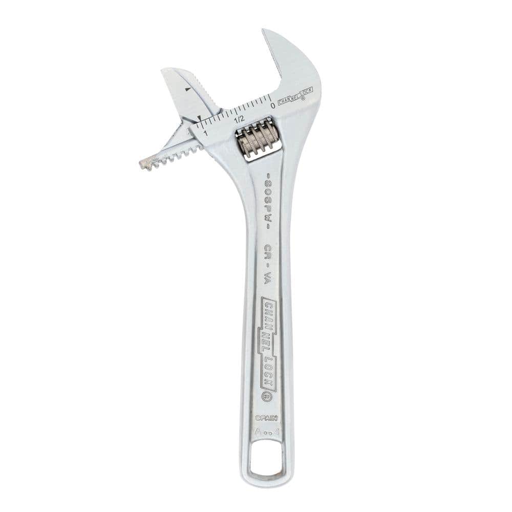 Channellock Reversible Jaw 6 in. Chrome Adjustable/Pipe Wrench (1)