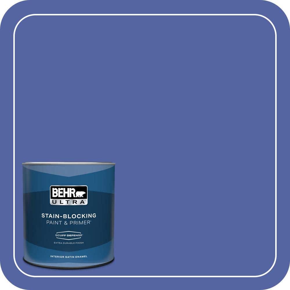 BEHR ULTRA 1 qt. #T13-9 Electrify Extra Durable Satin Enamel Interior Paint & Primer