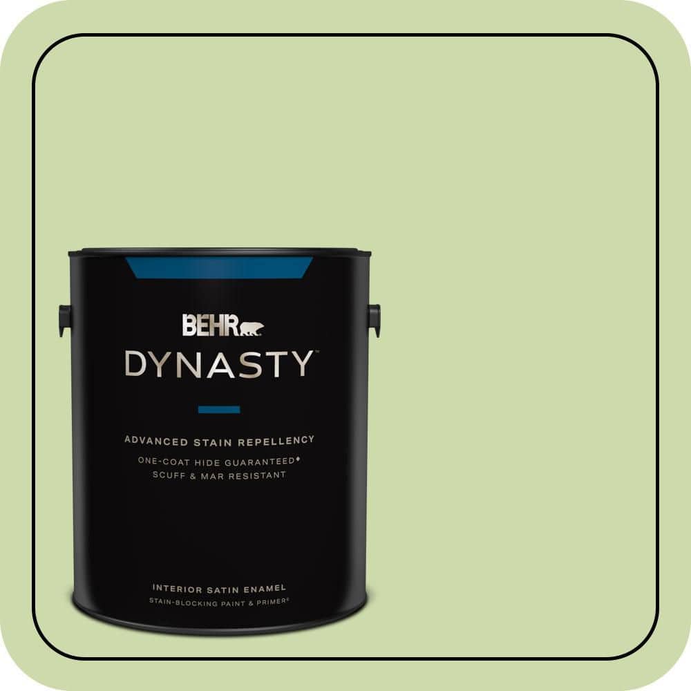 BEHR DYNASTY 1 gal. #P370-3 Chameleon Skin Satin Enamel Interior Stain-Blocking Paint and Primer