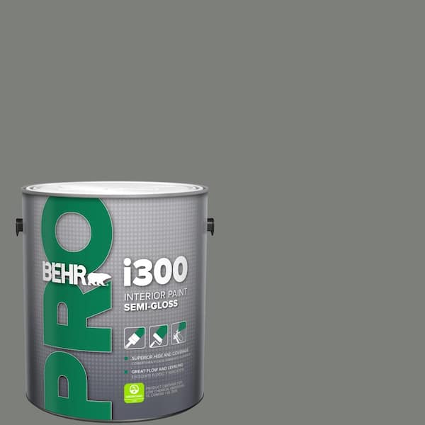 BEHR PRO 1 gal. #MQ6-20 Coastal Storm Semi-Gloss Interior Paint (2)