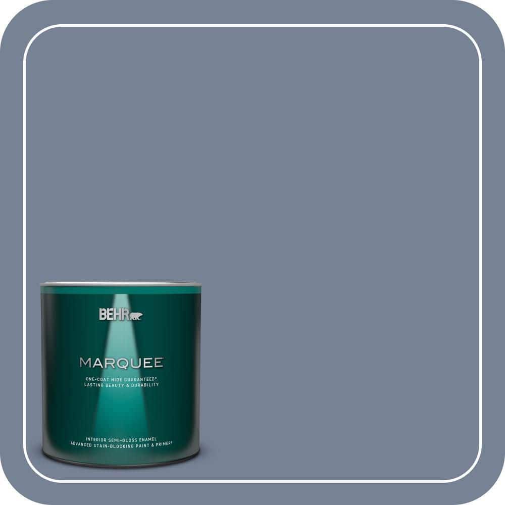 BEHR MARQUEE 1 qt. #PPU15-07 Tranquil Pond Semi-Gloss Enamel Interior Paint & Primer