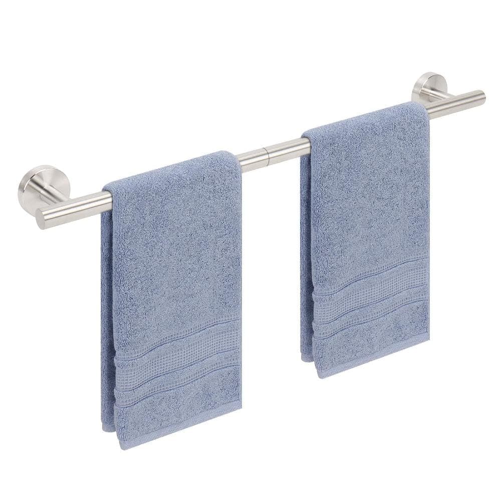Unbranded Heavy Duty 304 Stainless Towel Bar Wall Mount 23.7 in Long Brushed Nickel Finish Towel Rack for Bathroom (1)