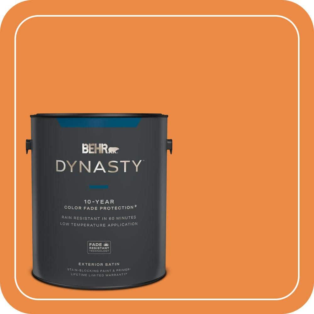 BEHR DYNASTY 1 gal. #P230-7 Acapulco Sun Satin Enamel Exterior Stain-Blocking Paint & Primer