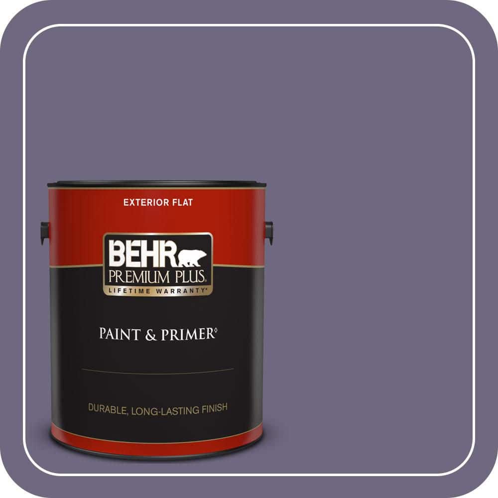 BEHR PREMIUM PLUS 1 gal. #S570-6 New Orleans Flat Exterior Paint & Primer