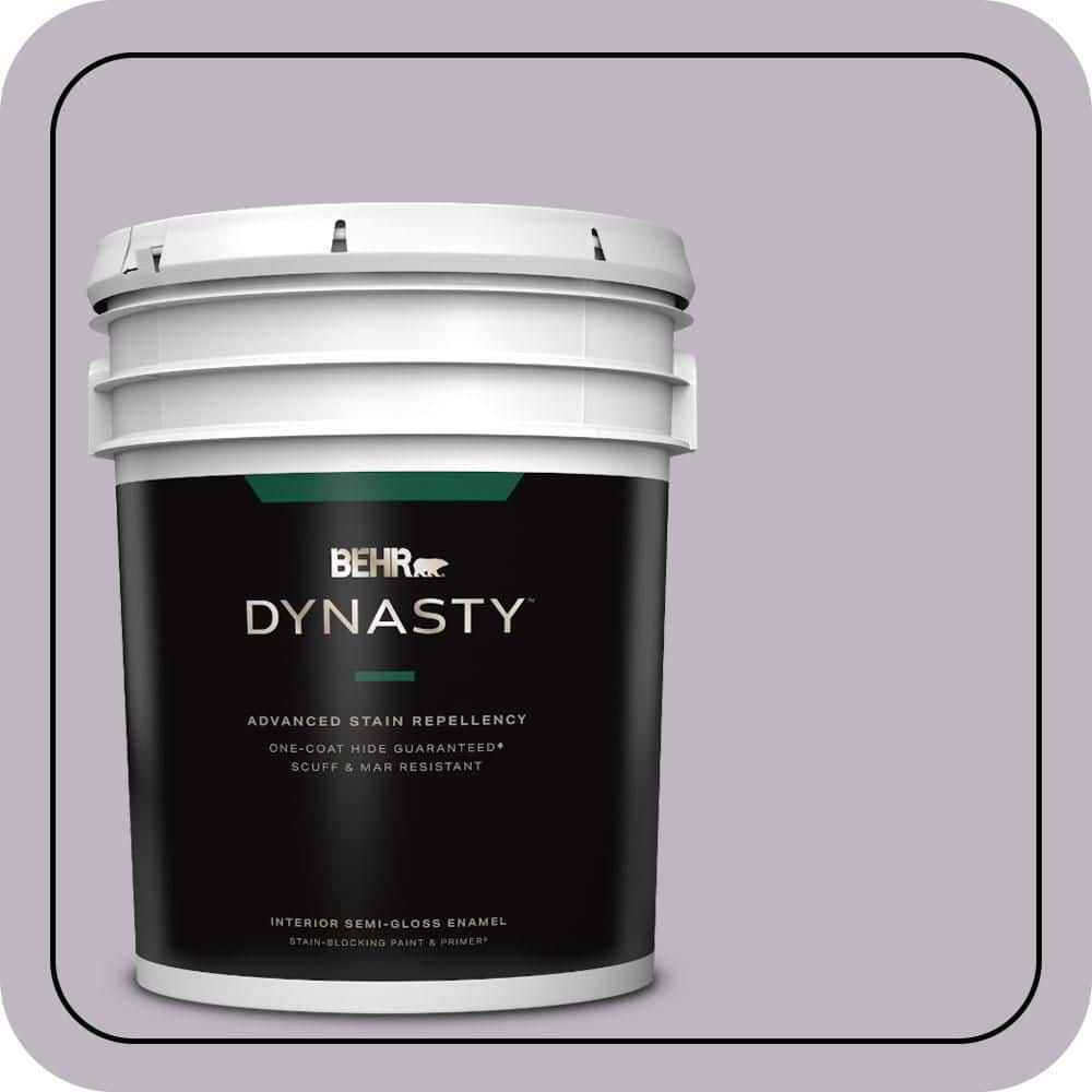 BEHR DYNASTY 5 gal. #PPU16-09 Aster Semi-Gloss Enamel Interior Stain-Blocking Paint & Primer