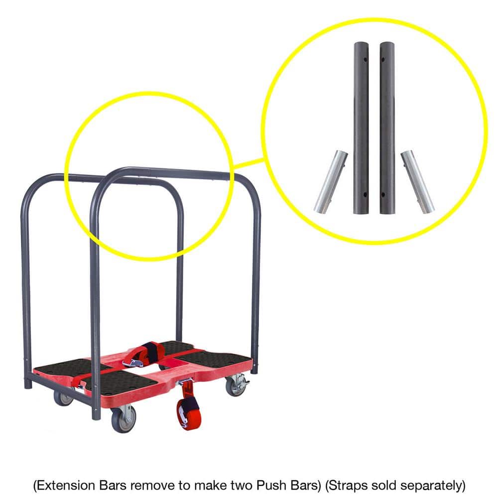 SNAP-LOC 1,200 lbs. Polypropylene Professional E-Track Panel Cart Dolly in Red (3)