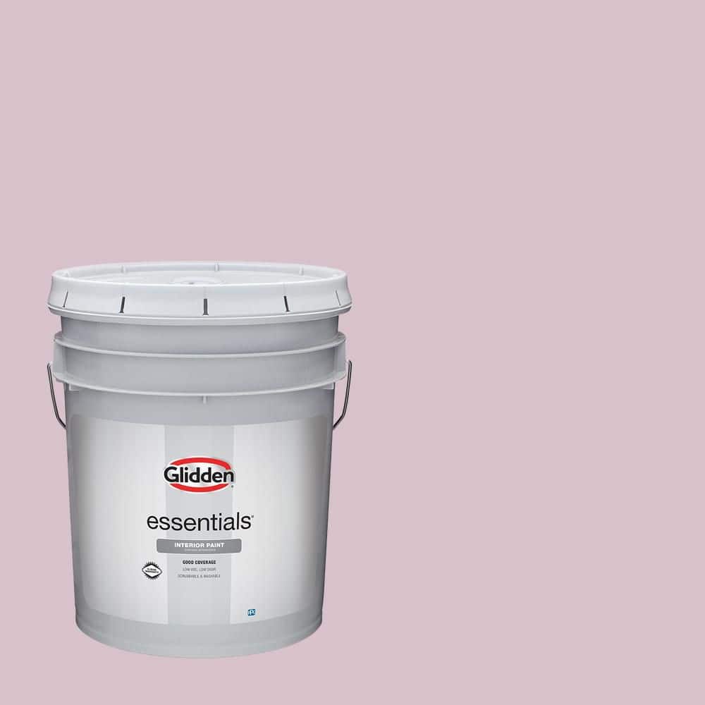 Glidden Essentials 5 gal. PPG1046-3 Old Mission Pink Flat Interior Paint