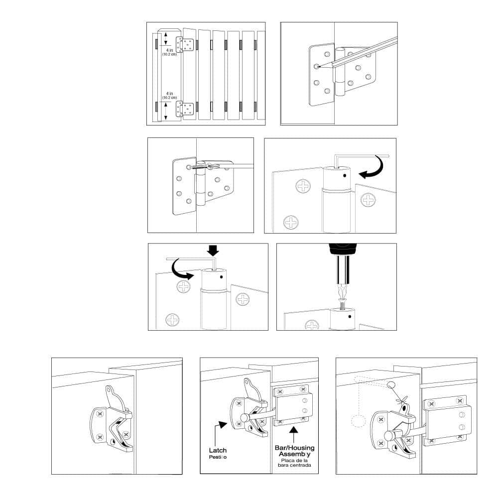 Everbilt Black Self-Closing Gate Kit (2)