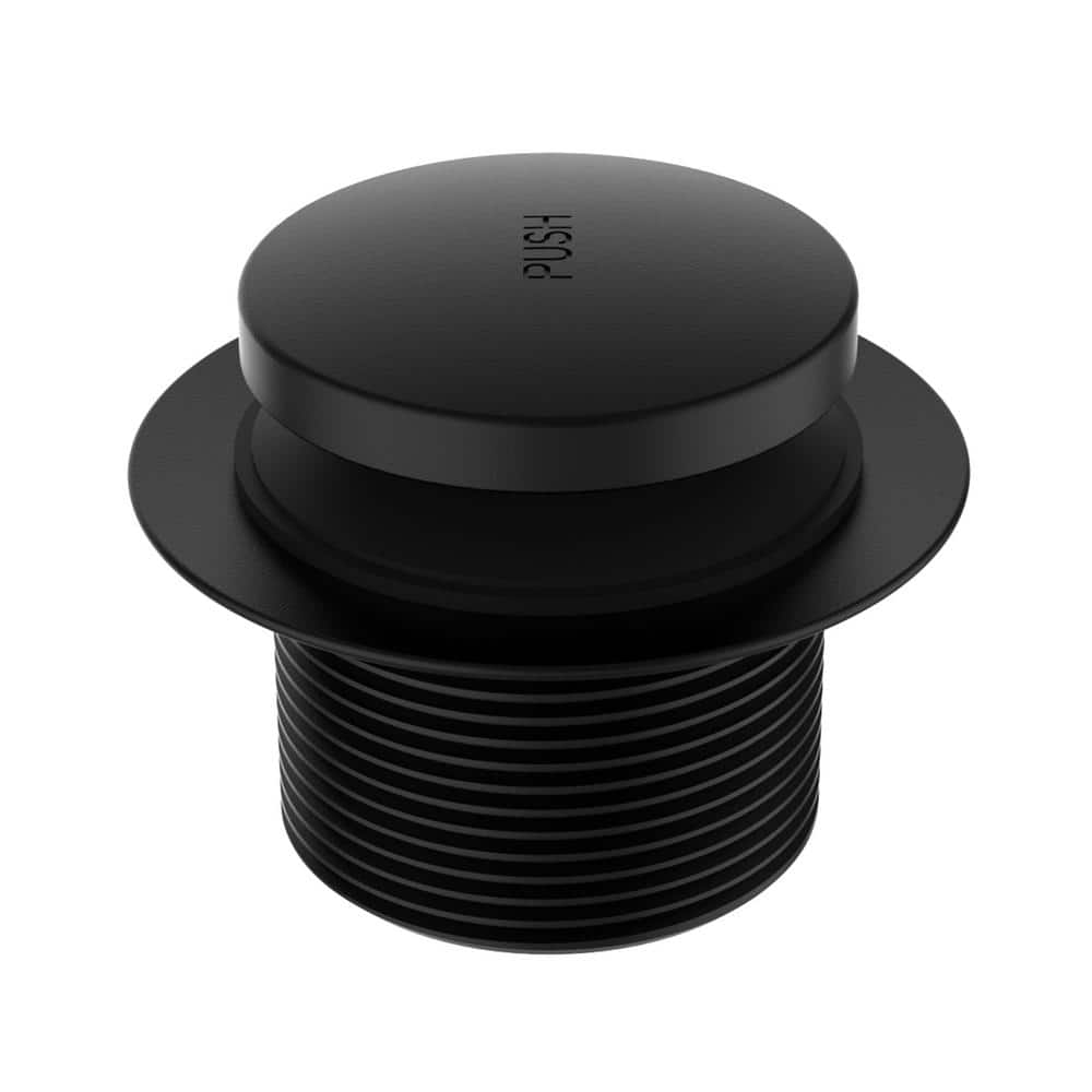 PF WaterWorks Toe Touch Tub Drain Trim Kit Matte Black (3)